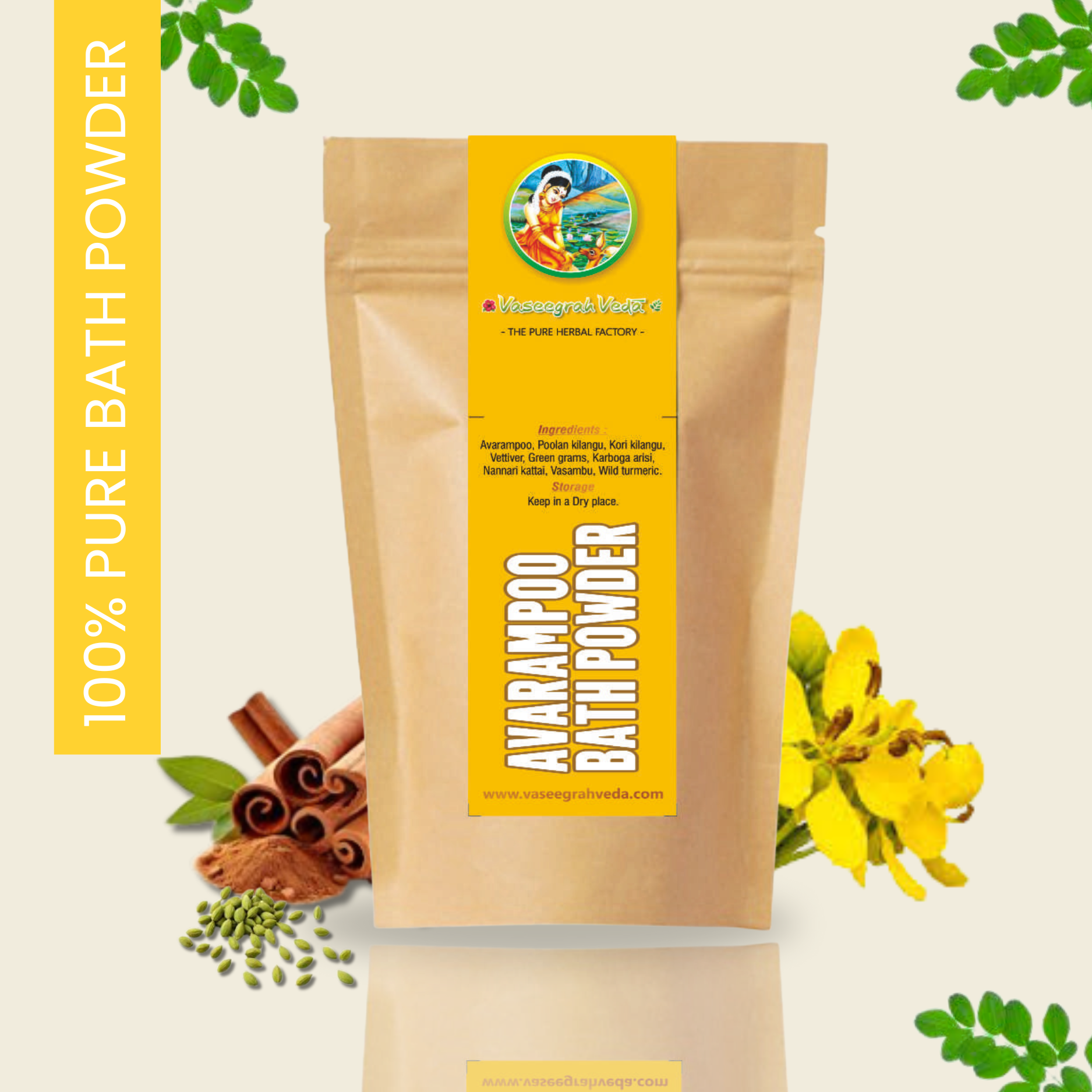 Avarampoo Bath Powder - 100g